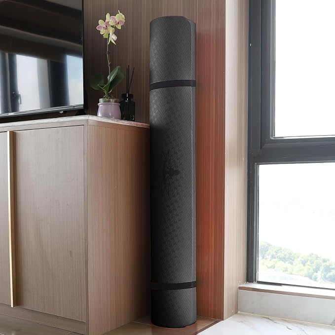 Hatha Yoga Large TPE Yoga Mat 6'x4'x1/2" Extra Thick Non-Slip Exercise Mat - Image 6