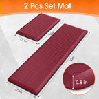 TranquilRelax 4/5 Inch Thick 2-Piece Anti-Fatigue Kitchen Mats, Cushioned - Image 2