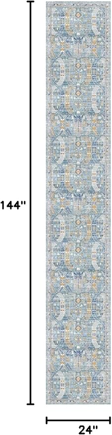 Madane Hallway Runner Rug 2x12, Extra Long Washable Runner Rugs - Image 2