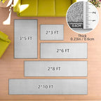 Area Rug with Non Slip Rubber Backing, Washable Soft Floor Carpet - Image 2