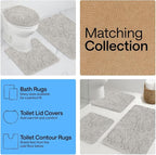 GORILLA GRIP Plush Absorbent Shaggy Chenille Bath Rug Mat - Image 8
