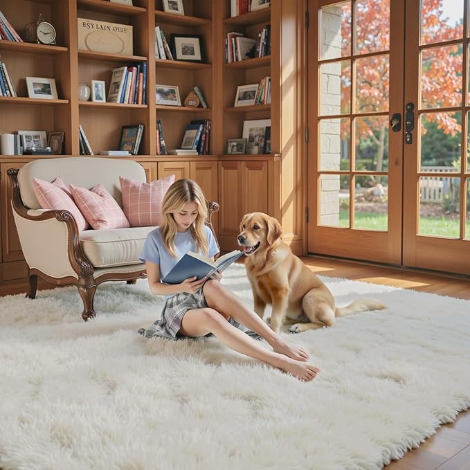 8x10 Area Rugs for Living Room Bedroom, Large Area Rug Shaggy Carpet Soft Plush - Image 3