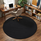 Amearea Black Round Area Rugs 6ft Washable Circle Rugs - Image 6
