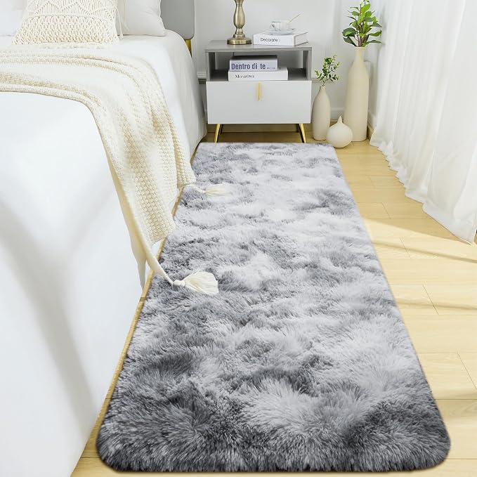 BENRON Soft Runner Rugs for Bedroom 2x6, Washable Long Runners for Hallway by BENRON