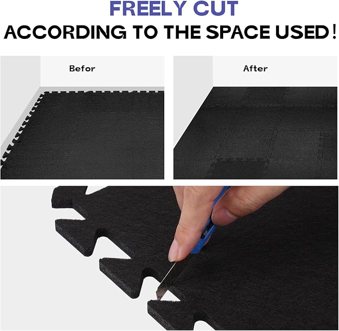 Starfavor Sound Absorbing Interlocking Floor Mats Pads 18 Pcs - Image 7