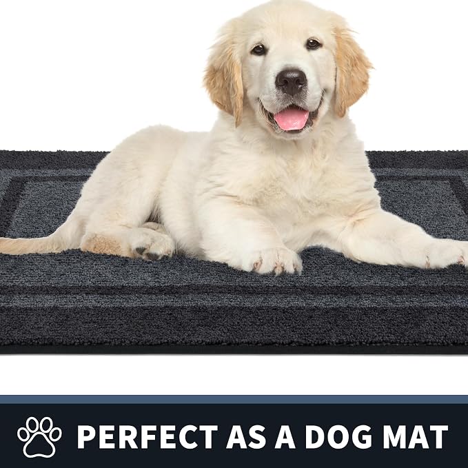 PURRUGS Dirt Trapping Door Mat 34" x 60", Non-Slip Machine Washable Entryway Rug - Image 6