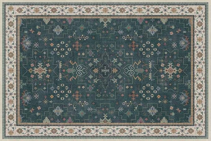 Dark Green 2x3 Door Mat Indoor Entrance Rug - Image 9