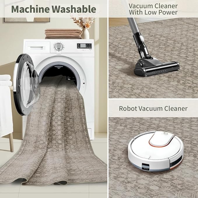 Rugxara 2x3 Entryway Rug, Door Mat Indoor Entrance, Washable Non Slip Kitchen - Image 5