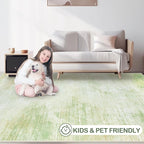 Area Rugs 5x7 Living Room: Washable Rug Modern Abstract Rugs Soft Non Slip - Image 5
