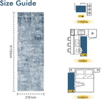 2x6 Ft Washable Runner Rug, Non-Slip Low Pile Hallway Kitchen Area Rug - Image 2