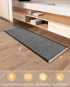 AMOAMI Upgraded Waffle Runner Rug Super Absorbent Non Slip Bath Mats - Image 2
