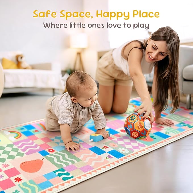 2×3 Small Pink Area Rug for Bedroom, Washable Entryway Rug Non Slip, Soft Low - Image 4