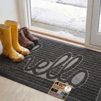 GORILLA GRIP 100% Waterproof All-Season WeatherMAX Doormat, US Designed Natural by Unknown