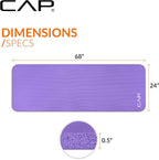 CAP Barbell 1/2-Inch High Density Exercise Yoga Mat - Image 4