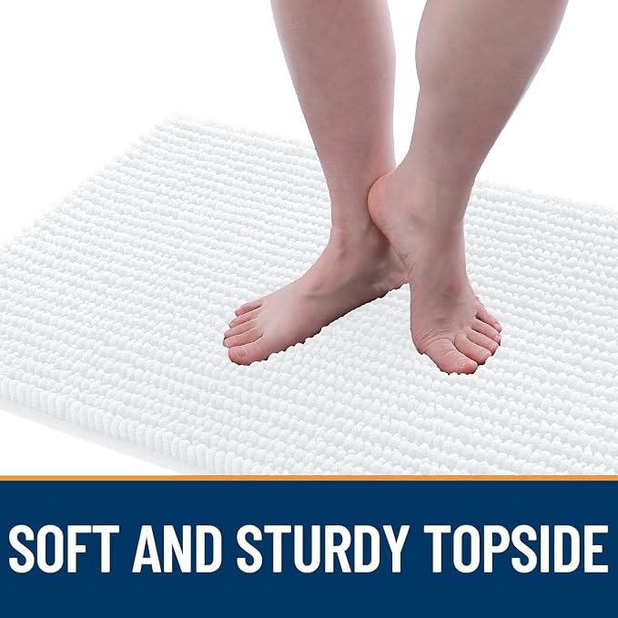 OLANLY Dog Door Mat for Muddy Paws 59x24, Ultra Absorbent Chenille Mud Doormat - Image 3