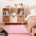 Pink Rug for Bedroom, 2x3 Fluffy Area Rugs for Living Room, Small Fuzzy Shag by Unknown