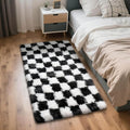 Checkered Rug for Bedroom, 3x5 Black and White Area Rugs, Classic Checkered by Yongyangjuxi