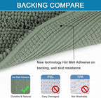 H.VERSAILTEX 2 Piece Bathroom Rugs Bath Mats Sets Super Absorbent Chenille - Image 4
