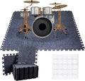 16 Pieces Thick Sound Absorbing Interlocking Floor Mats, High Density Piano by Wunzkii