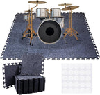 16 Pieces Thick Sound Absorbing Interlocking Floor Mats, High Density Piano by Wunzkii