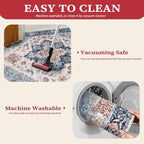SERISSA 2x4 Boho Rugs for Entryway, Washable Non-Slip Kitchen Runner Rug - Image 3