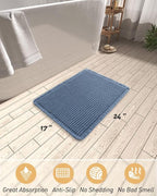 AMOAMI Upgraded Waffle Bath Mat, Super Absorbent Non Slip Bath Mats - Image 2