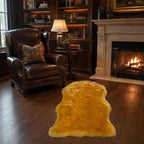 EasyJoy Faux Sheepskin Rug, Fluffy Faux Fur Rug, Ultra Soft Shag Area Rug - Image 4