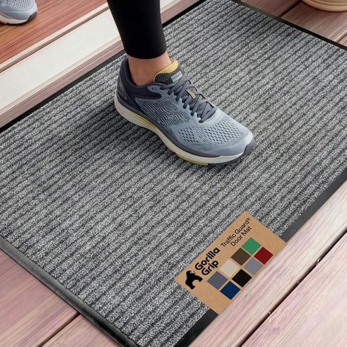 GORILLA GRIP Waterproof Traffic Guard Door Mat, Heavy Duty Entryway Mats by Unknown
