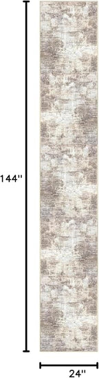 IOHOUZE Abstract Runner Rug 2x12 Ft Washable Runners - Image 2