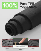 YOTTOY Large Yoga Mat, Extra Wide TPE Exercise Mat, Non-Slip Workout Mat - Image 5