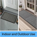 GORILLA GRIP 100% Waterproof All-Season WeatherMAX Doormat, Durable Natural - Image 10