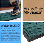 GORILLA GRIP 100% Waterproof All-Season WeatherMAX Doormat, US Designed Natural - Image 3