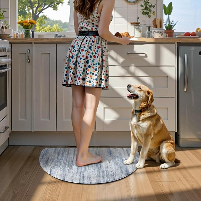KIMODE Anti Fatigue Mats for Kitchen Floor 18"x28", Farmhouse Half Circle - Image 8