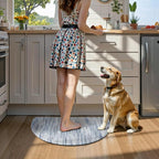 KIMODE Anti Fatigue Mats for Kitchen Floor 18"x28", Farmhouse Half Circle - Image 8