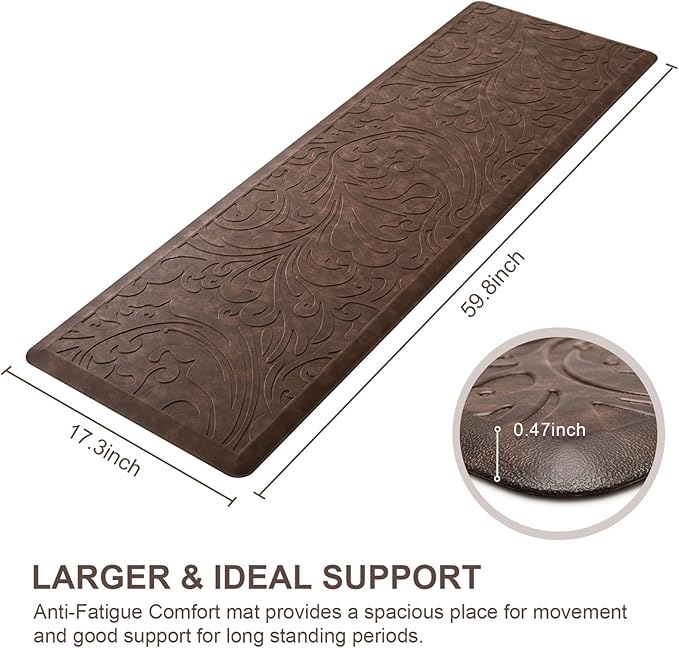 KMAT Kitchen Mat Cushioned Anti-Fatigue Waterproof Non-Slip Standing Mat - Image 2