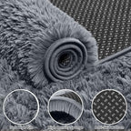 Area Rug for Living Room Bedroom: 5x7 Soft Fluffy Shag Rugs Upgrade Non-Slip - Image 5