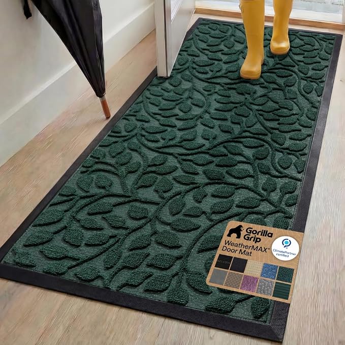 GORILLA GRIP 100% Waterproof All-Season WeatherMAX Doormat, US Designed Natural by Unknown