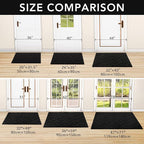 hicorfe Indoor Door Mat, Non Slip Door Mats, Absorbent Resist Dirt Entrance - Image 4