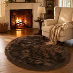 EasyJoy Faux Sheepskin Rug, Fluffy Faux Fur Rug, Ultra Soft Shag Area Rug - Image 3