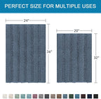 H.VERSAILTEX Bathroom Rug Sets 2 Piece Bath Mats Non Slip Thick Soft Chenille - Image 2