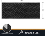 PURRUGS Dirt Trapping Door Mat 32" x 70", Non-Slip Machine Washable Entry Rug - Image 2