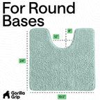 GORILLA GRIP Plush Absorbent Shaggy Chenille Bath Rug Mat - Image 2