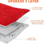 Red Shag Area Rugs for Bedroom Living Room, Ultra Soft Fluffy Christmas Area - Image 8