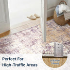 2x6 Rug for Entryway Hallway-No Slip Soft Carpets Modern Abstract Indoor Floor - Image 2