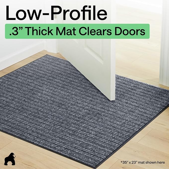 GORILLA GRIP Waterproof Traffic Guard Door Mat, Heavy Duty Entryway Mats - Image 9