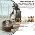 Cotton Rope Area Rug for Cats, Cat Scratch Rug, Washable Boho Braided Circle Rug - Image 5