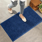 HIYARD Sturdy Front Door Mat, Absorbent Muddy Dirt Resist Welcome Door Mats by HIYARD