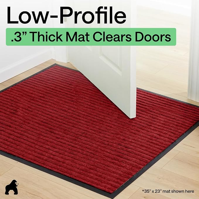 GORILLA GRIP Waterproof Traffic Guard Door Mat, 2 Pack Heavy Duty Entryway Mats - Image 9