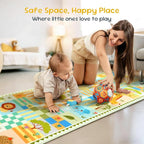 Green Runner Rug for Kids Bedroom, Kids Hallway Washable Rug, Soft Non-Slip - Image 5