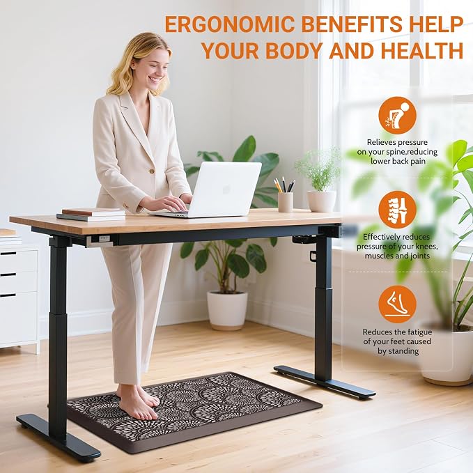 Mattitude 4/5 Inch Kitchen Mat, 20x32in Heavy Duty Ergonomic Comfort Foam - Image 6